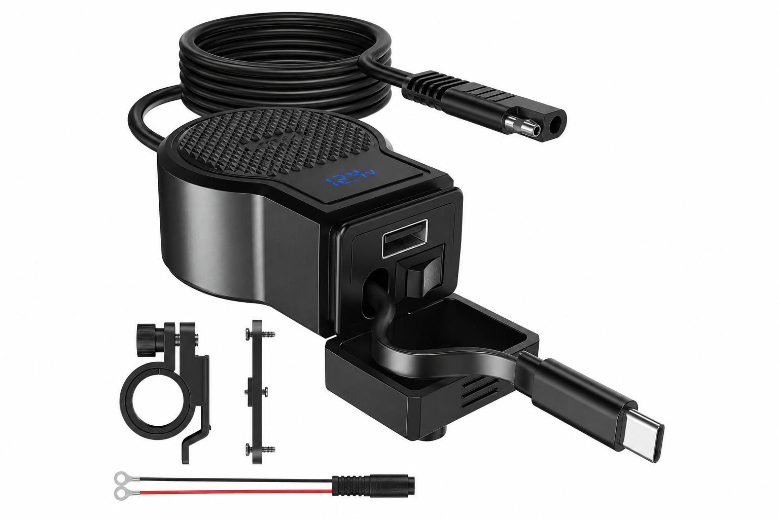 Chargeur Moto Premium USB-C PD 72W – Recharge Rapide