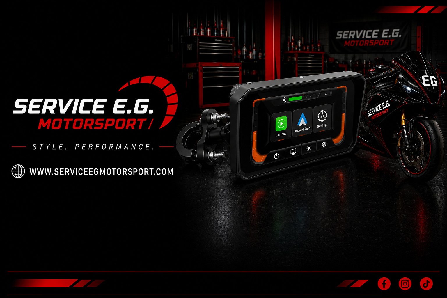 Écran Moto Intelligent 6” CarPlay & Android Auto – Étanche IP67 | Anti-Vol Quick Release